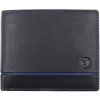 Menšia pánska kožená peňaženka Segali 1806 čierna/tmavomodrá