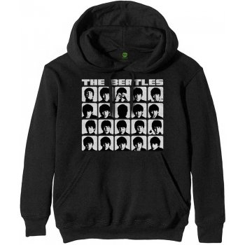 The Beatles - Mikina Hard Days Night Faces Mono - Muž, Unisex, čierna