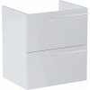 Roca Ella skrinka 58.5x44.6x63.5 cm závesná kúpeľňová skrinka pod umývadlo biela A857769806