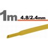 SOLEX Zmršťovacia trubička 4,8mm/2,4mm DRS4,8-2,4/YE žltá