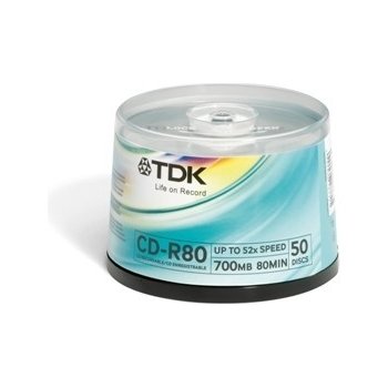 TDK CD-R 700MB 52x, 50ks