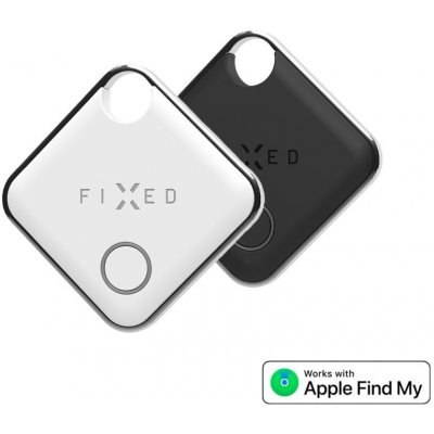 Lokátor FIXED Smart tracker Tag s podporou Find My, 2 ks, čierny + biely