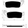 Predné brzdové doštičky / obloženie Goldfren Honda VT 1100 C Shadow 1998-2004 směs S3