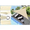 Stíníca slnečná plachta trojuholník 3 x 3 x 3 m – Béžová