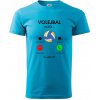 Volejbal volá - Klasické pánske tričko vyššej gramáže - XS ( Svetlý tyrkys )