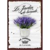 Ceduľa Levanduľa - Levande 3 - vintage 30cm x 20cm Plechová tabuľa