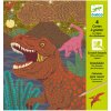 DJECO Vyškrabovacie obrázky: Doba dinosaurov