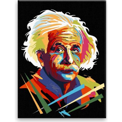 Maľovanie podľa čísel Albert Einstein 01