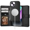 AppleMix Puzdro TECH PROTECT pre Apple iPhone 15 + kryt kompatibilný s MagSafe - syntetická koža - čierne