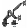 Držák monitoru Brateck LDT62-C024 dvě ramena vedle sebe plynová vzpěra BRLDT62C024