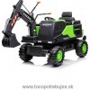 Beneo Elektrický Báger Volvo Excavator 12V s podkopovou lyžicou, zelený