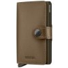 Kožená peňaženka SECRID Miniwallet Matte Satin Bronze hnedá