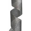Stuha čierno strieborná 3,8 cm / 1 m