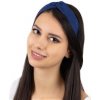 Semišová čelenka modrá (37366)