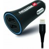 Swissten cl adaptér 2,4a power 2x usb + kabel lightning 20110910