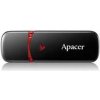 Apacer USB flash disk, USB 2.0, 64GB, AH333, čierny, AP64GAH333B-1, USB A, s krytkou