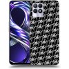 Picasee silikónový čierny obal pre Realme 8i - Separ - White On Black 2