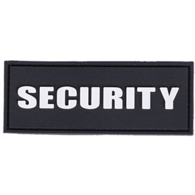Nášivka Mil-Tec Security 8 x 3 cm - čierna