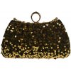 Čierno-zlatá luxusná spoločenská kabelka ANNIE