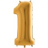 Balón číslo 1 zlaté 100 cm