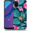 Picasee silikónový prehľadný obal pre Honor 9A - Pink Monstera