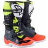 Topánky TECH 7 S, ALPINESTARS, detské (sivá / červená fluo / žltá fluo) 34