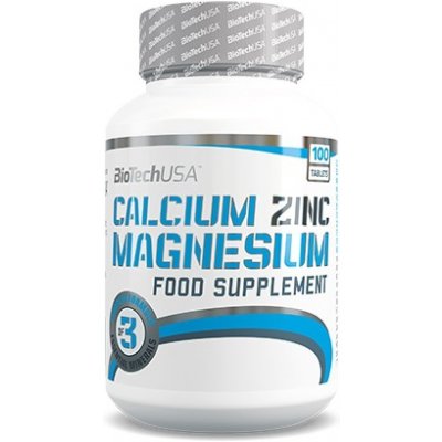 Calcium Zinc Magnesium 100 tabliet - Biotech USA