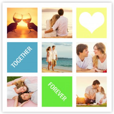 Plagát Together forever 30x30 - 23216