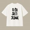 Dotyk Slov Oversized UNISEX tričko (off white) - O čo sa ti jedná Veľkosť: XS
