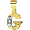 iBrill Zlatý prívesok - písmeno 
