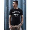 Čierne tričko pre pánov DEFEND - L