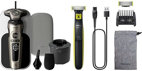 Philips Series 9000 Prestige Wet & Dry SP9883/36 + Philips OneBlade QP2724/30 PHIBUN03