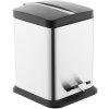 Odpadkový kôš voľne stojací Optima 6 l nerez/čierna mat KOS6PLCTVER