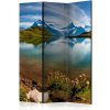 Artgeist Paraván - Lake with mountain reflection, Switzerland [Room Dividers]