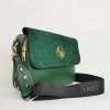 Laura Biaggi Dvojpriehradková crossbody kabelka DX-JS170-darkgreen