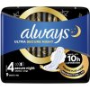 Hygienické vložky s krídelkami Always Ultra Secure Night veľkosť 4, 9 ks