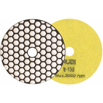 RUBI Leštiaci diamantový kotúč RUBI 100 mm - zrnitosť 100 na sucho