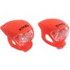 Blikačka predná+zadná 4RACE LS03 silicon červené