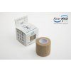 KINE-MAX COHESIVE ELASTIC BANDAGE ELASTICKÁ SAMOFIXAČNÍ BANDÁŽ 5cm x 4,5m - Béžová - veľkosť uni