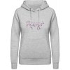 AWDis Hoodie Mikina s Dizajnom - Moje deti majú labky - Šedivá sivá - L - Dámske