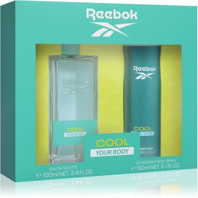 Reebok Cool Your Body parfémovaný telový sprej 150 ml + toaletná voda 100 ml