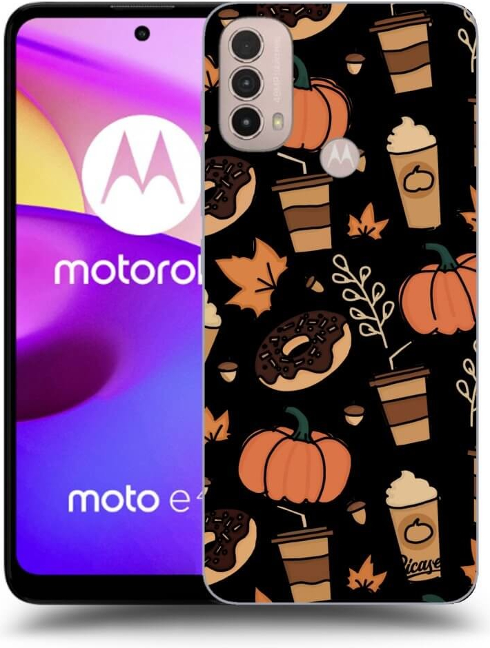 Púzdro Picasee silikónové Motorola Moto E40 - Fallovers čierne