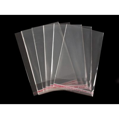Celofánové sáčky s lepiacou lištou 10x14 cm - 30000 ks - Transparent - Transparent