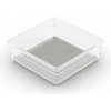 Organizér Curver® SISTEMO 6, priesvitný/sivý, 15x15x5 cm, do zásuvky