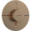 Hansgrohe ShowerSelect Comfort - Termostatická batéria pod omietku, na 2 spotrebiče, kefovaný bronz - 15554140