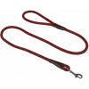 Vodítko pre psov lanové, reflexný pruh, 1,2 m, šírka 10 mm - Červená