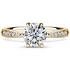 Minerva Side Stones | Zásnubný prsteň so stredovým kameňom 1.310ct, žlté zlato, s diamantmi 60