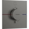 Hansgrohe ShowerSelect Comfort - Termostatická batéria pod omietku, kefovaný čierny chróm 15571340