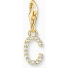 THOMAS SABO prívesok charm letter C gold 1966-414-14