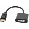 Cabletech KOM0981 Kabelový adaptér z DisplayPort na DVI, černý